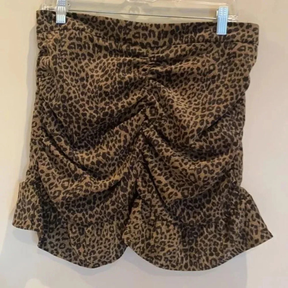 Zara Animal Print Carduroy mini skirt - Picture 5 of 11